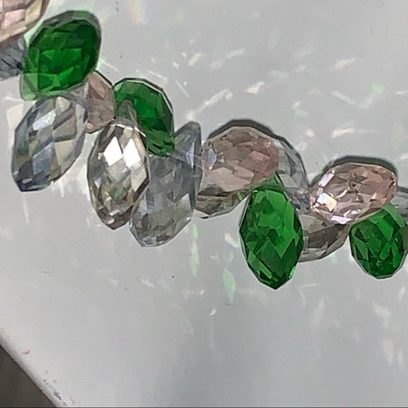 Handcrafted Necklace Set made w/ Faceted Celestial Crystals & 925 Clasp - Picture 6 of 10